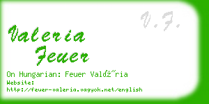 valeria feuer business card